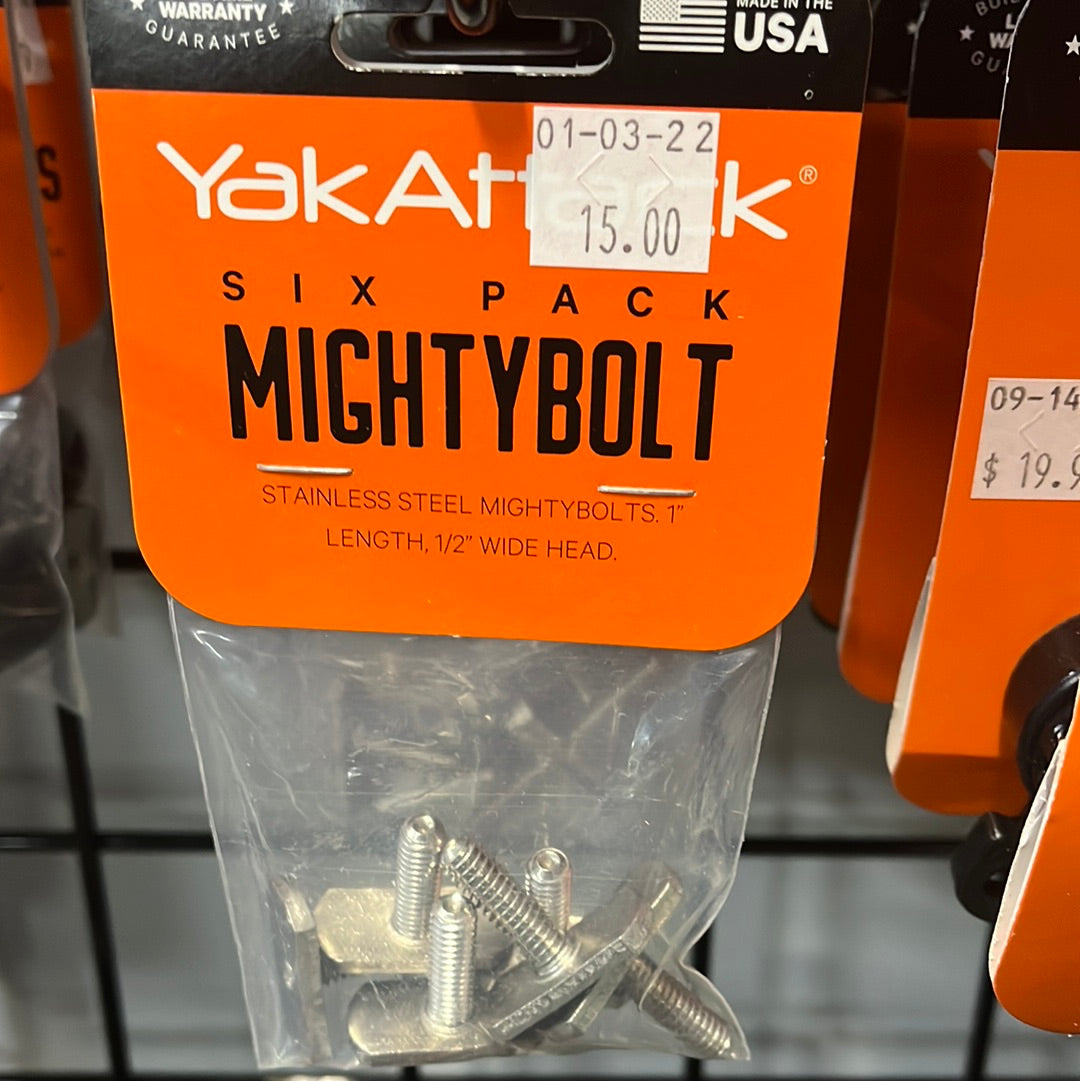 YakAttack MightyBolt 1 (25 mm) 6 pack - HWS